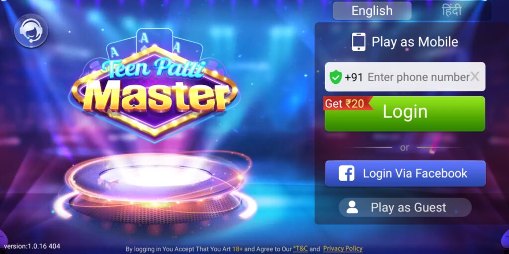 How To Create Account In Teen Patti Master App