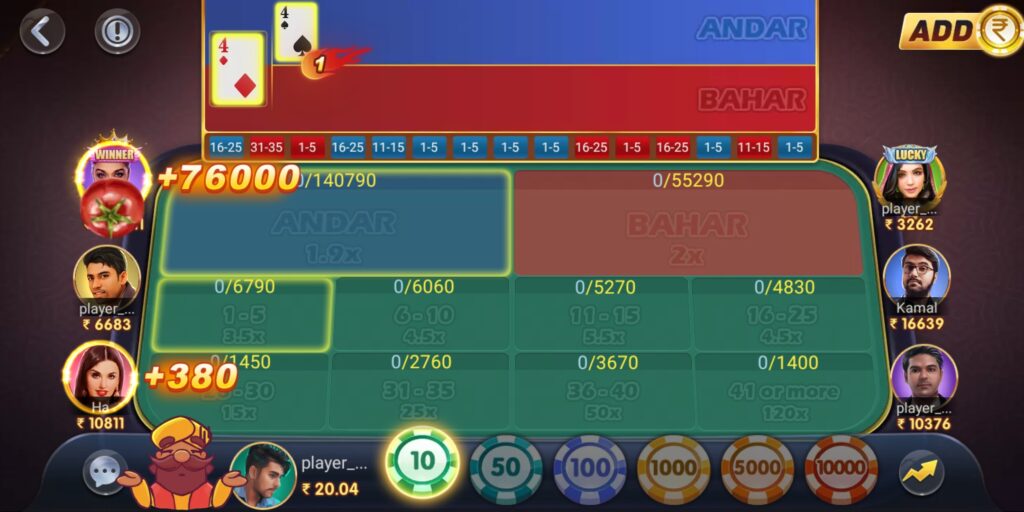 Information About Baccarat AB In Teen Patti Master Download