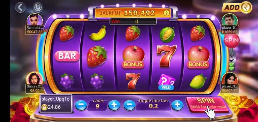 Slots Game in Teen patti master