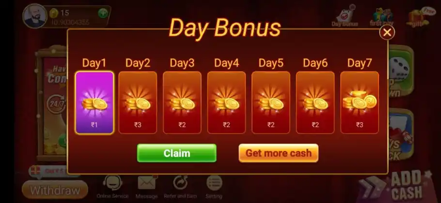 Daily Rewards In Teen patti live download